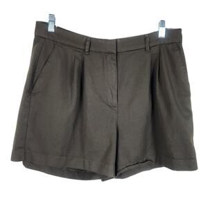 Old Navy Taylor Extra High Rise Trouser Shorts LARGE Reishi Classic Preppy Money